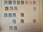 1894-1904, Collection de ZANZIBAR en pages d'album,