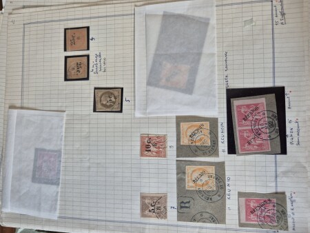 1885-1974, collection ancienne sur pages, neuf et obl.,
