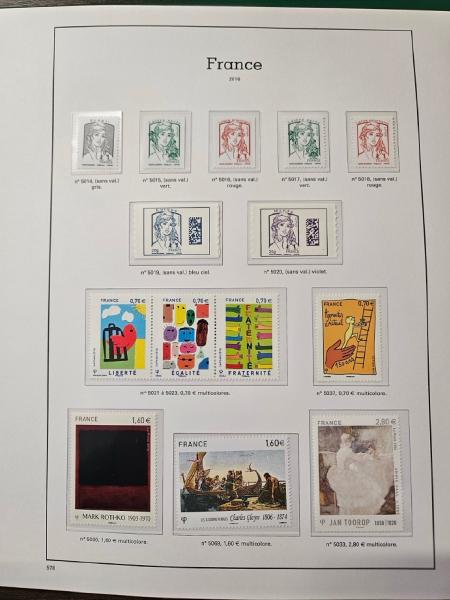 1950-2018, Collection de France en 9 albums neufs,
