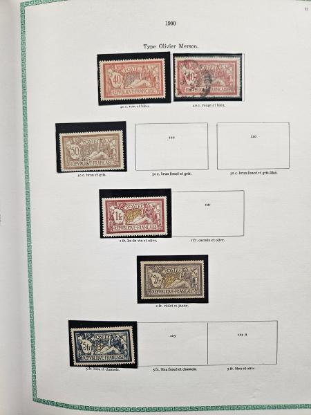 1900-2025, collection de FRANCE en 8 albums, dont n°122,