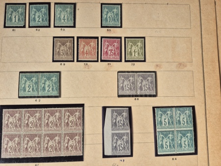 1876-1899, SAGE, Collection ancienne avec nombreux