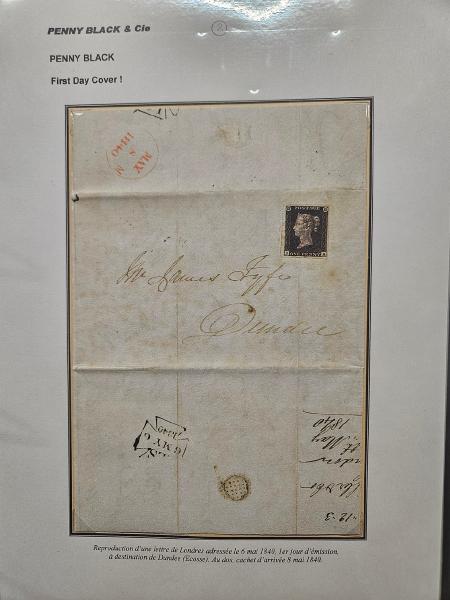 1840-1851 Superbe présentation sur les premiers timbres