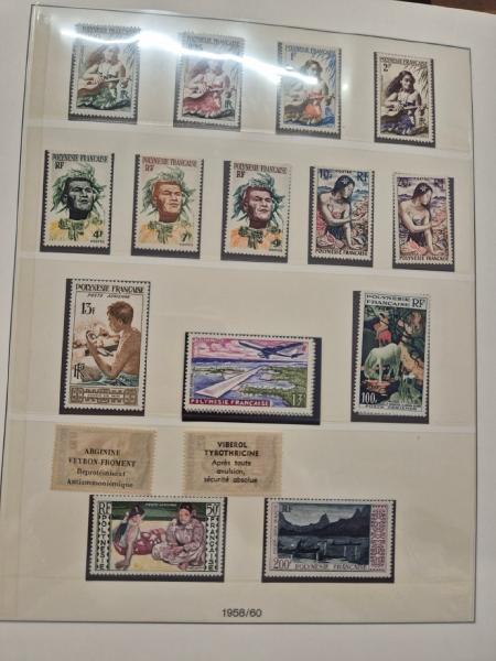 1958-2016, collection de POLYNESIE FRANCAISE en 2 albums,