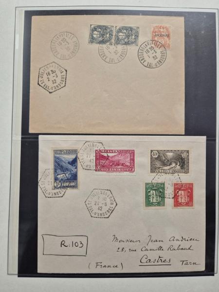 1949-2014 Collection d'oblitérations sur lettres illustrées