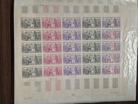 1963-2019 Collection de feuilles entières neuves d'Andorre,