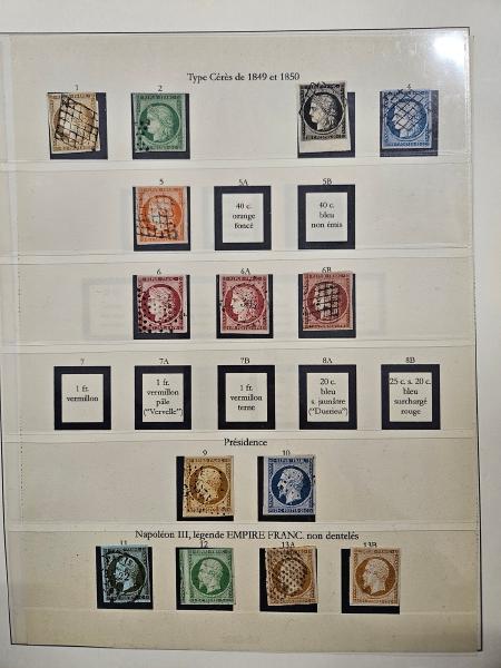 1849-1940, Collection en 7 classeurs, dont belle partie