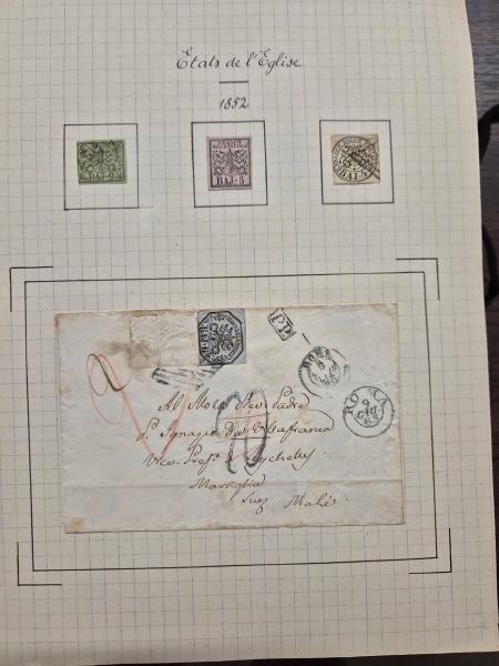 1841-1940 Old-time collection in eight large folders,