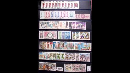 1950-2023 Divers territoires dont Monaco 1960-2023