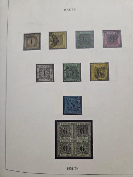 1851-1990 Belle collection d'Allemagne (anciens états,