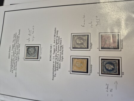 1856-1943, belle collection de NORVEGE en un album,
