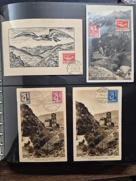 1929-53 Extensive collection of Andorra in three large