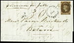 1857 (4.8) Folded entire from Colombo to Batavia, "per