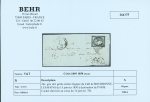 N°3i 20c. gris, obl grille sur lettre, CaD de BOURBONNE-LES-BAINS