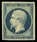 N°10a 25c. bleu foncé, belles marges, neuf *, infime