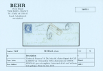 N°14 20c. bleu, obl. sur lettre, CaD de BREST du 31
