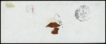 N°14 20c. bleu, obl. sur lettre, CaD de BREST du 31