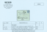 PASSEUR Barthe : N°37 20c. bleu obl. sur lettre expédiée p