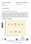 Feuillet imprimé à l'Atelier des Timbres Poste vers
