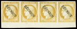 N°11e 40c. orange, variété PAIRE des 2 chiffres "4"