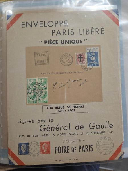 1958-1980, thématique DE GAULLE, dont lettres adressées