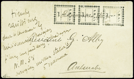 MISSIONNAIRES NORVEGIENS - NORWEGIAN MISSIONARY MAIL5v