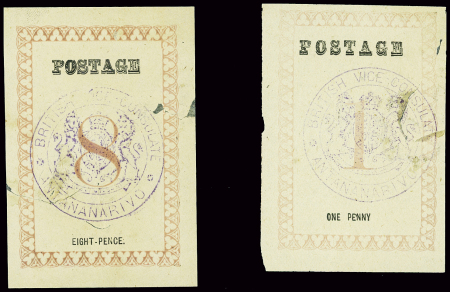 POSTE CONSULAIRE ANGLAISE - BRITISH CONSULAR MAILDeux