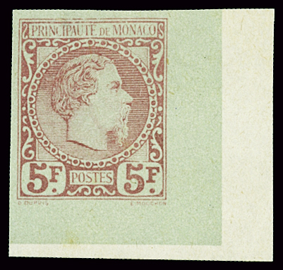N°10 5f Charles III, Essai ND, CdF, neuf sans gomme,
