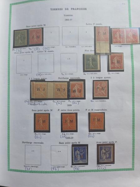 1859-2015 Joli ensemble de FRANCHISE MILITAIRE, avec