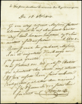 MP COLONIES PAR/DIEPPE s. LAC de la Guadeloupe 1824, pour Le Havre, TB