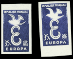 FRANCE N°1174 EUROPA 1958 35f, lot de 6 timbres non
