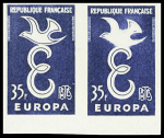 FRANCE N°1174 EUROPA 1958 35f, lot de 6 timbres non
