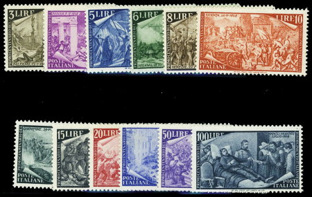 N°518 à 529 Risorgimento, la série complète, neufs