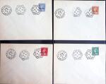 N°1/23 23 1ère série d'Andorre, des timbres de France