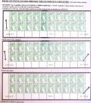 N°1973 1f vert Sabine : intéressante étude en 3 pages