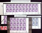 Lot variétés de SABINE dont variétés chiffres évidés,