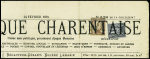 N°83 et 85 obl. TYPO sur Journal "LA CHRONIQUE CHARENTAISE" du 24/2/78, TB, cote Cérès