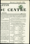 N°25 1c. vert-bronze, obl. TYPO et CàD (ISSOUDUN) du 3/12/72 s. Journal "Bulletin des Marchés du Cen