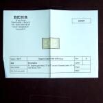 N°33e 5f gris-violet, "5F" en noir, gomme jaunie, neuf