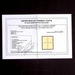 N°59b 15c. bistre, paire tête-bêche dans un bloc de