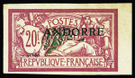 N°23 20 f lilas-rose et vert-bleu, ND, tâches brunes