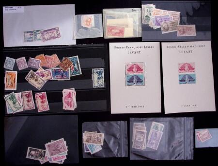 1940-1960, Ensemble de timbres neufs du LEVANT, LIBAN,