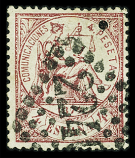 N°149 4p. carmin, obl. GC 2240 de Marseille, TB