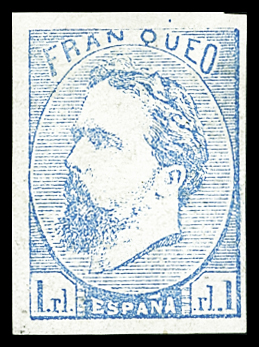 N°1 1r. bleu clair, neuf *, TB
