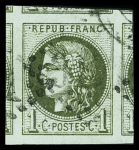 N°39A 1c. olive Report I, 5 VOISINS, belles marges,
