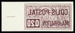 N°155 10c. noir + n°158 20c. lilas-brun, spectaculaire