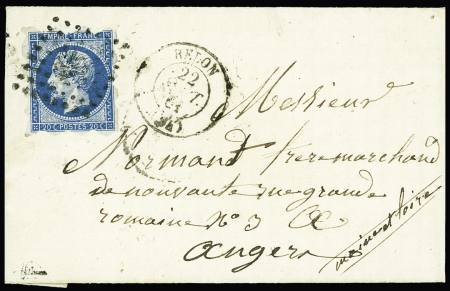 RARISSIME PIQUAGE DE REDONN°14A obl. PC 2638 avec piquage