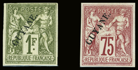 N°14 et N°15 neuf sans gomme, TB (un point d'amincit