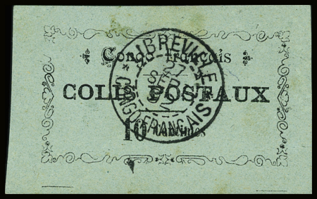 COLIS-POSTAUX N°1, obl., TB (un point roux). Signé