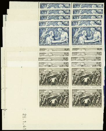N°497/498 secours national collection 10 coins dat