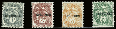 N°107-CI 3 /111-CI 1 type Blanc 4 valeurs neuf * T